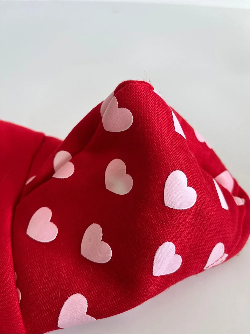 Red 'I Heart You' Dog Hoodie with Heart Print